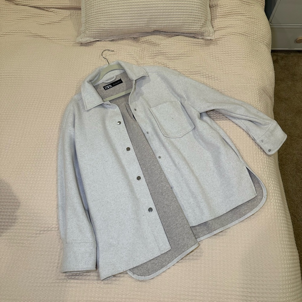Zara white jacket